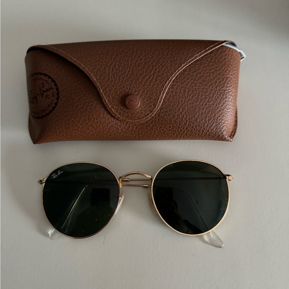 Ray Ban Round Metal Green Classic Sunglasses